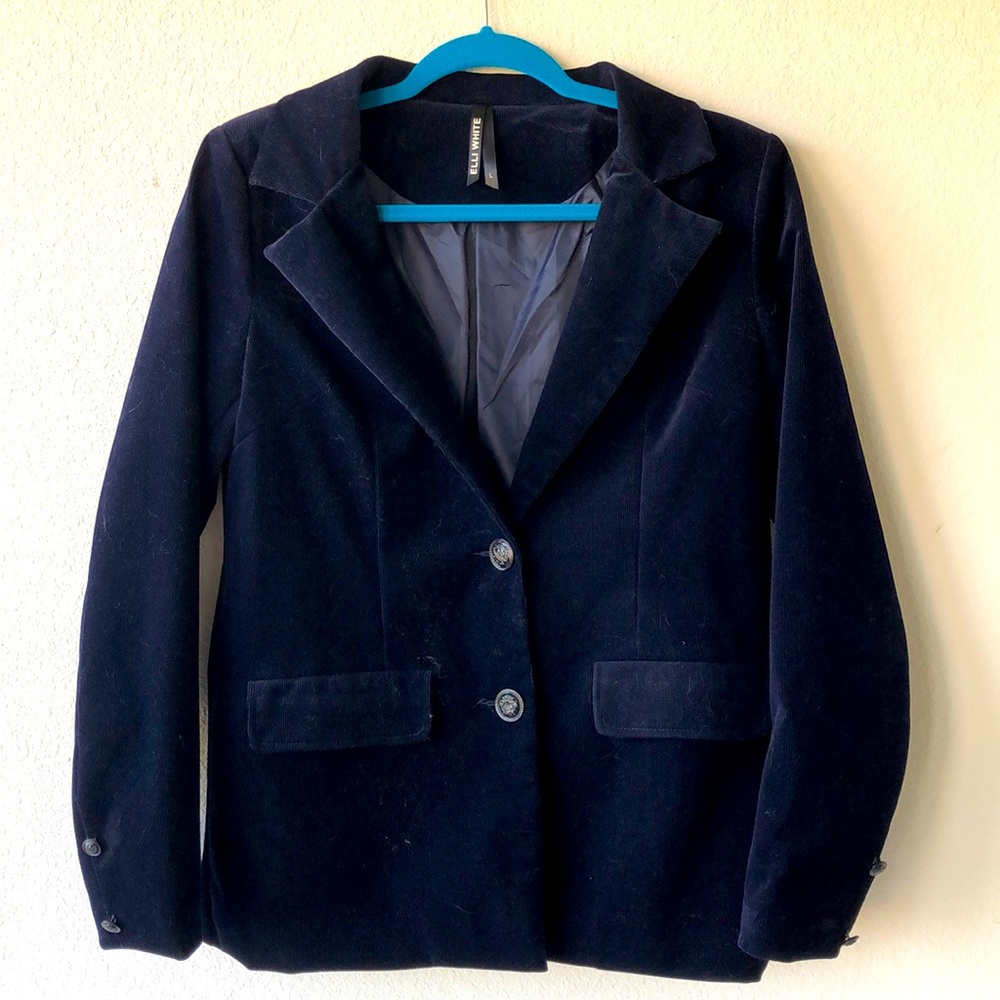 Elli White Corduroy Blazer